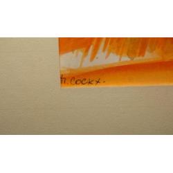 Marcel Cockx "oranje landschap".