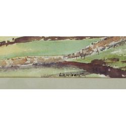 aquarel Lambert - landschap