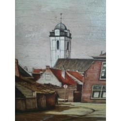 Olieverf schilderij katwijk aan zee w segaar