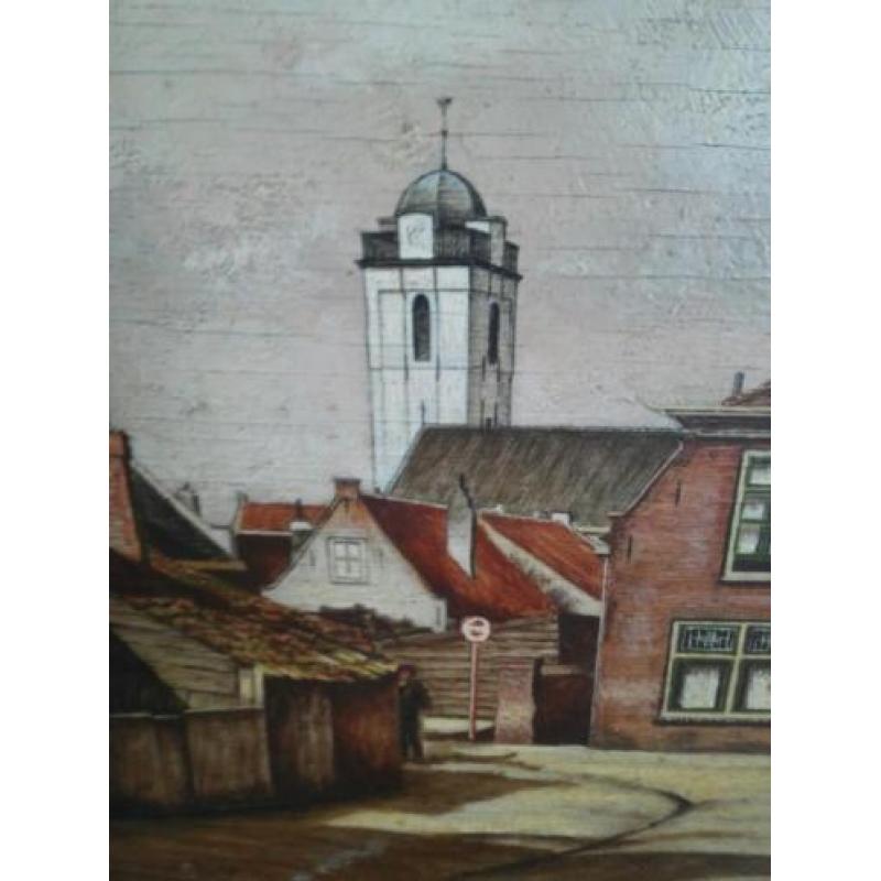 Olieverf schilderij katwijk aan zee w segaar