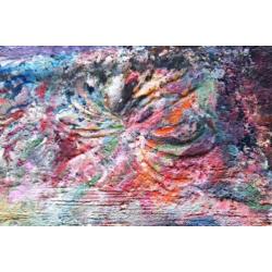 " Prinses Beatrix " Acryl op doek en gemengde techniek