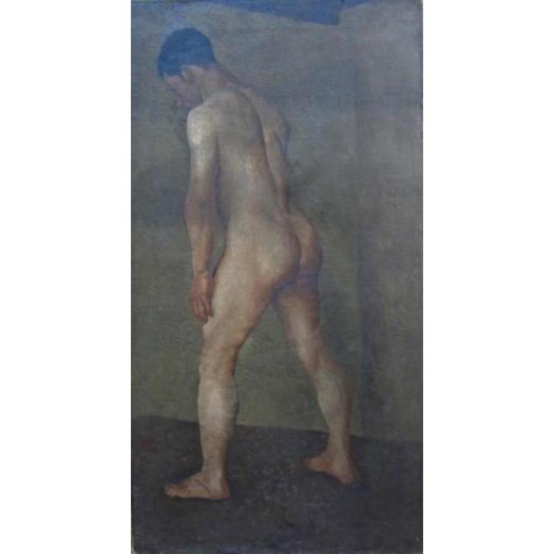 ====ca 1880/1900==MANNELIJK NAAKT==19e eeuws werk===