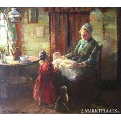 ==== moeder met kinderen===Daan Muehlhaus 1907-1981=====