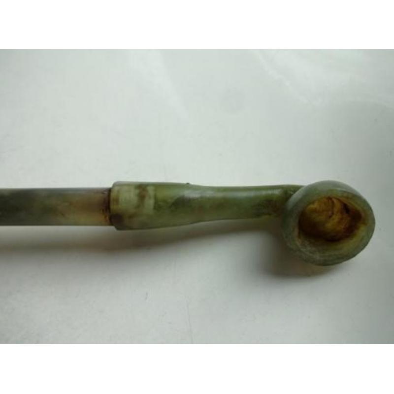 Oud Chinese jade opiumpijp