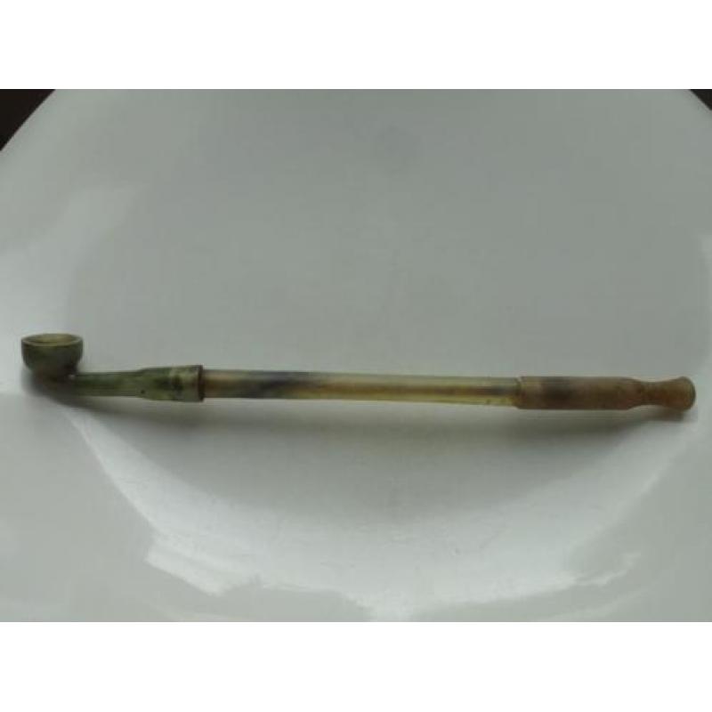 Oud Chinese jade opiumpijp