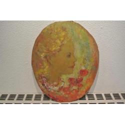 Medaillon Toon Koster 1913-1989 Iris Koster Charmante Dame