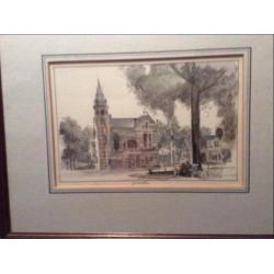 Reeks ingekleurde pentekeningen gesigneerd P. Holmann 1979.