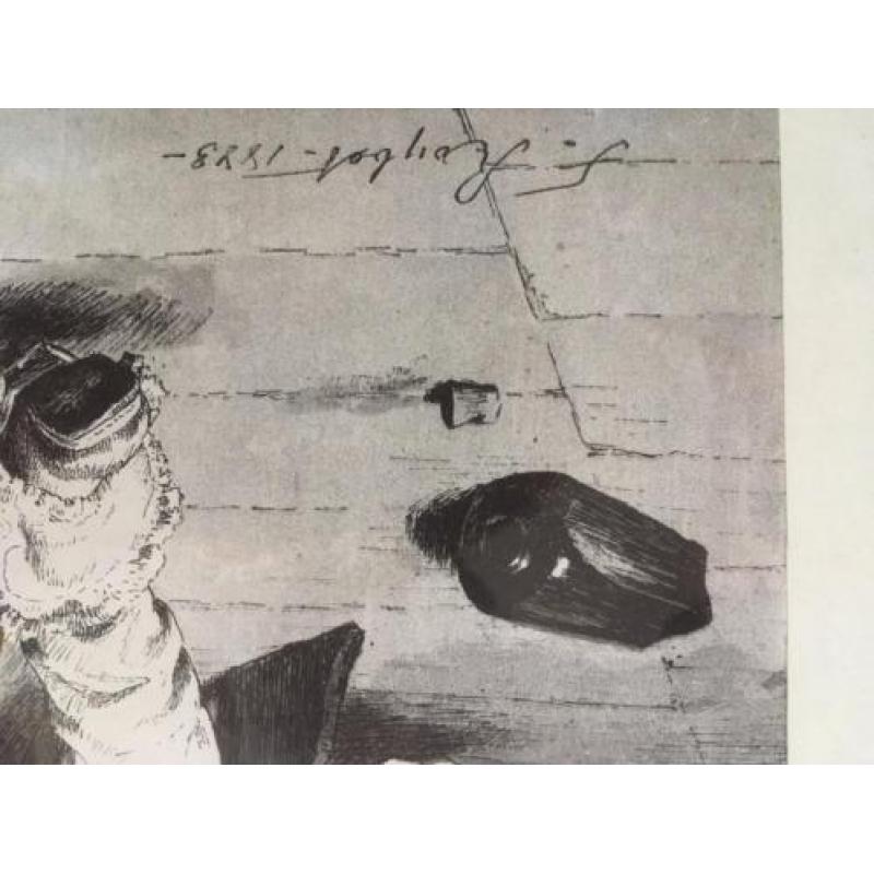 pentekening in schilderijlijst