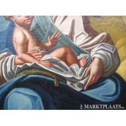 = ca 1800==religieus==madonna met kind = ca 1800====