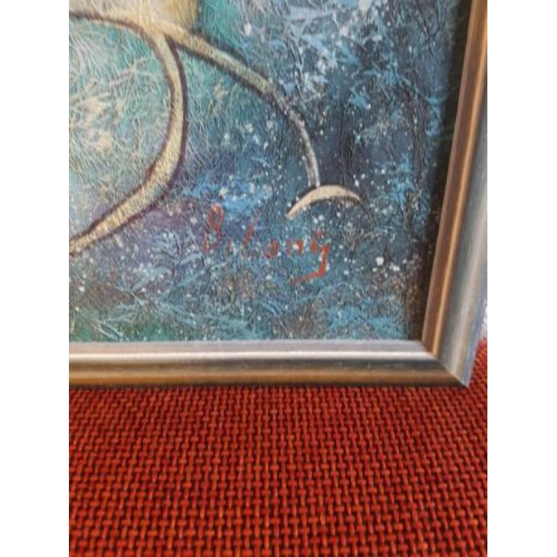 Schilderij abstract van Bernard Long