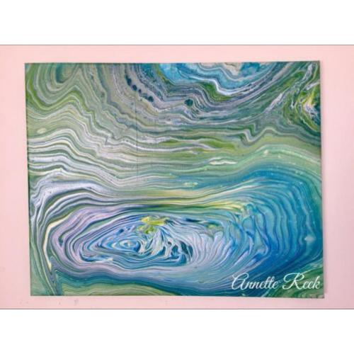 Abstract acryl 40 cm x 50 cm