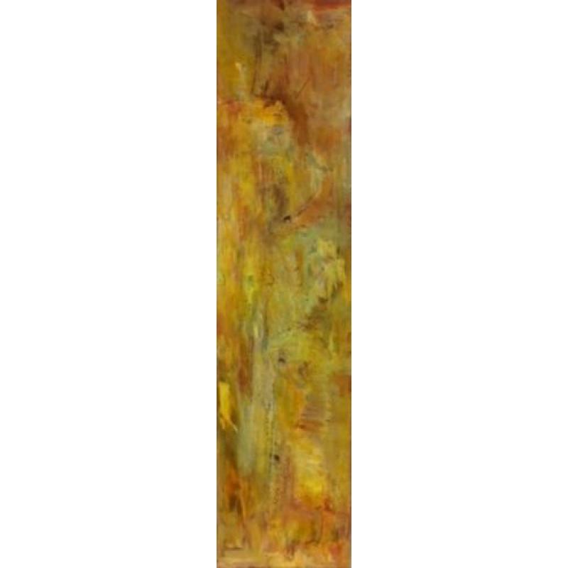 Modern, abstract schilderij: "GoudGeel"