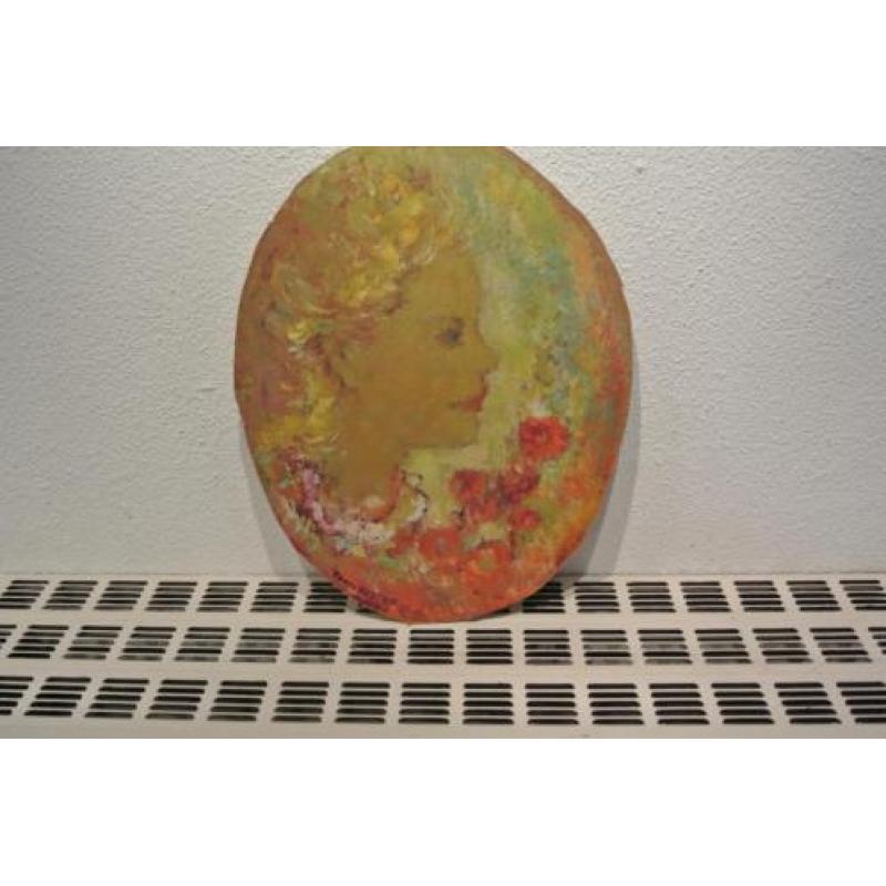 Medaillon Toon Koster 1913-1989 Iris Koster Charmante Dame