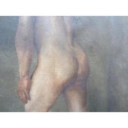 ====ca 1880/1900==MANNELIJK NAAKT==19e eeuws werk===