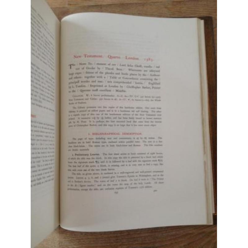 English Bible John Rylands Library 1899 luxe band Zaehnsdorf