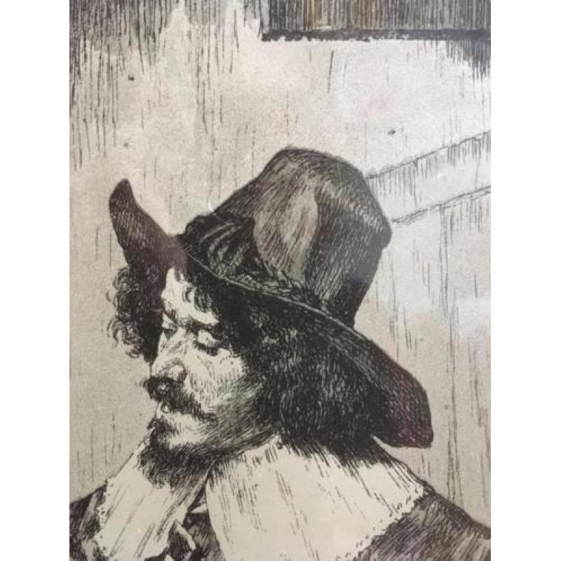 pentekening in schilderijlijst