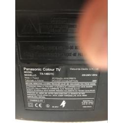 Oude kleine tv Panasonic