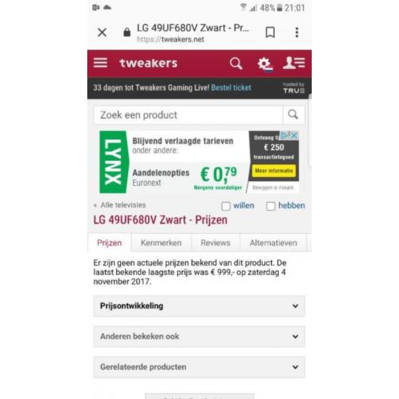 LG 49UF680V 49 inch led uhd 4k smart tv