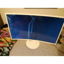 Cuved tv samsung monitor defect