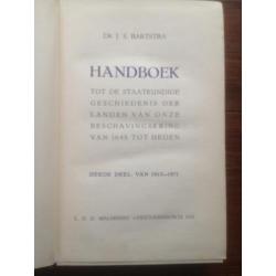 Bartstra "Handboek tot de staatkunde" derde deel 1951