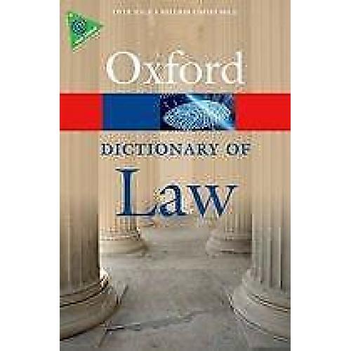 A Dictionary of Law 9780199664924