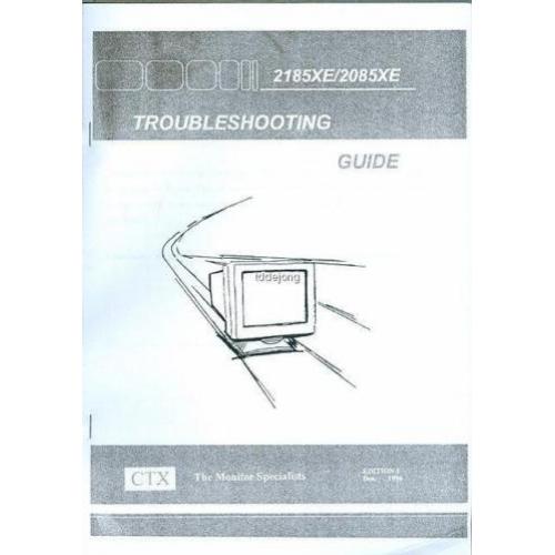 Service Manual monitors : b.v. CTX 2185XE/2085XE {3614}