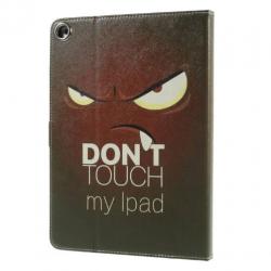 iPad 2017 en Air 1 boekstijl hoes Don't touch my iPad