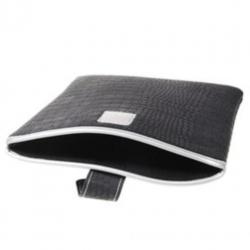Zwarte Krokodil Croco Hoes iPad 9.7 Tablet Sleeve 25,5 x 20