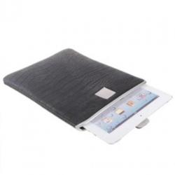 Zwarte Krokodil Croco Hoes iPad 9.7 Tablet Sleeve 25,5 x 20
