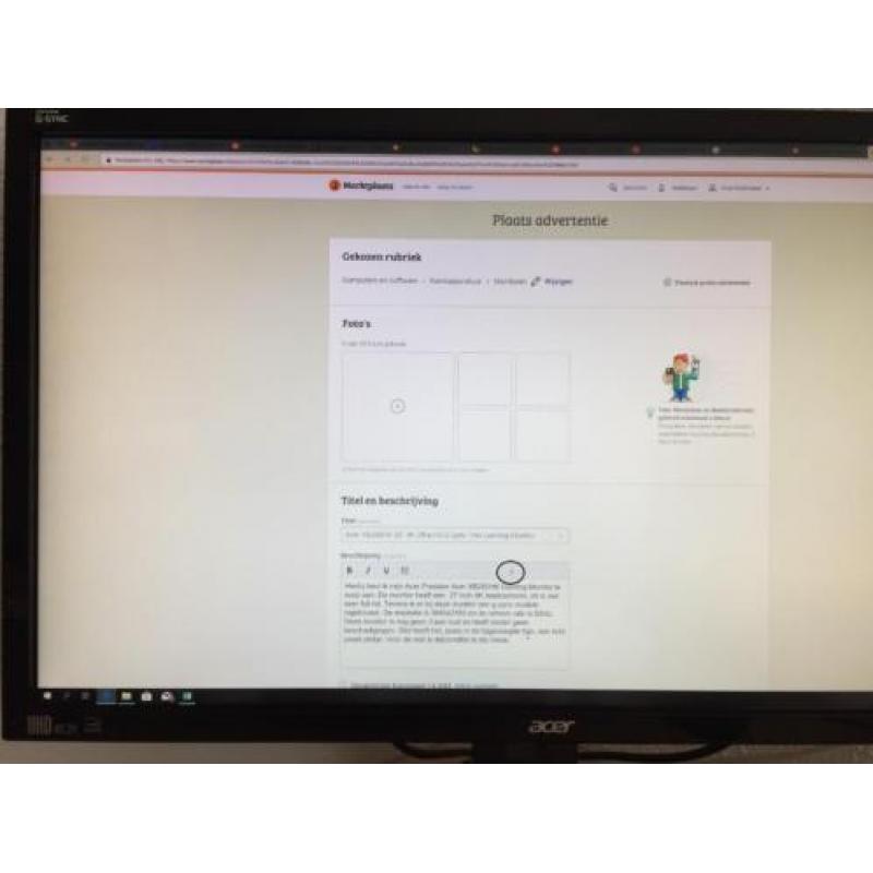 Acer XB280HK 28" 4K Ultra HD G Sync 1ms Gaming Monitor