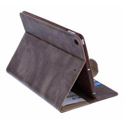 iPad 2017 (9.7 inch) Luxe Bruin Krokodillen Skin Book Type