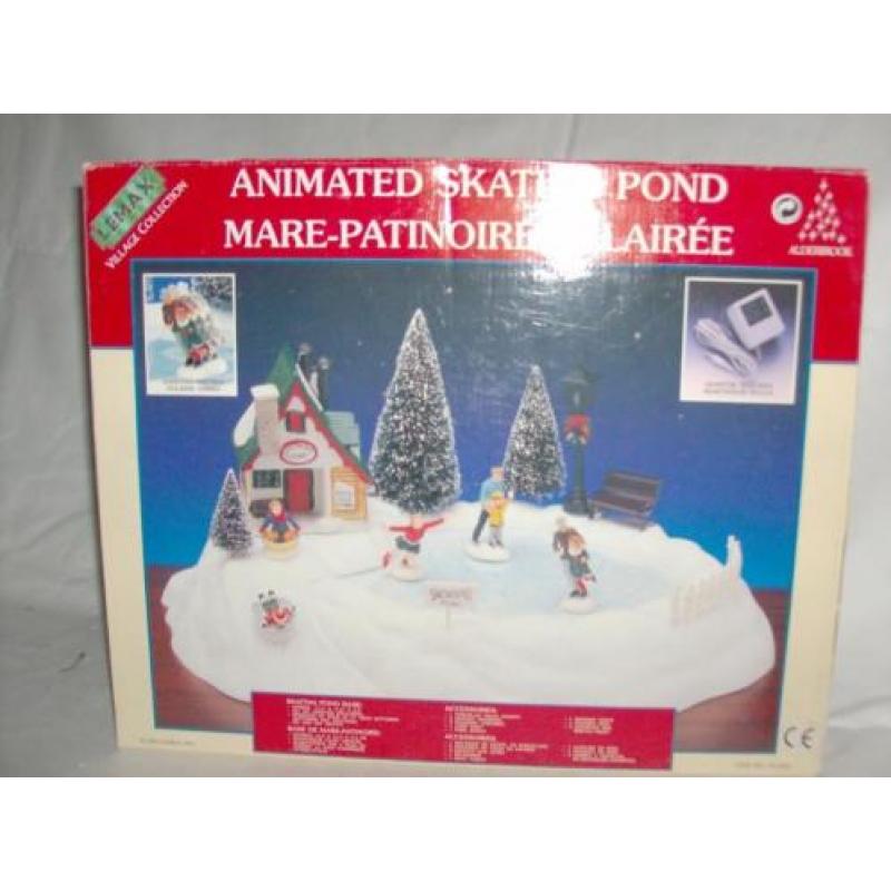 Lemax Schaatsbaan Animated Skating Pond D58