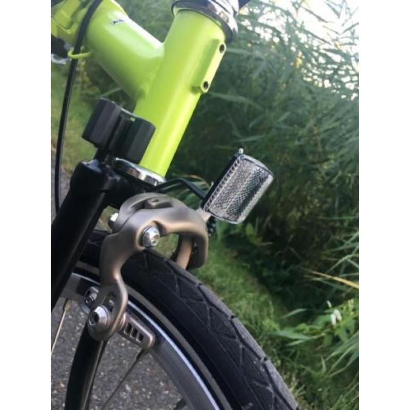 Brompton vouwfietsen Set Lime Green 1 jaar oud