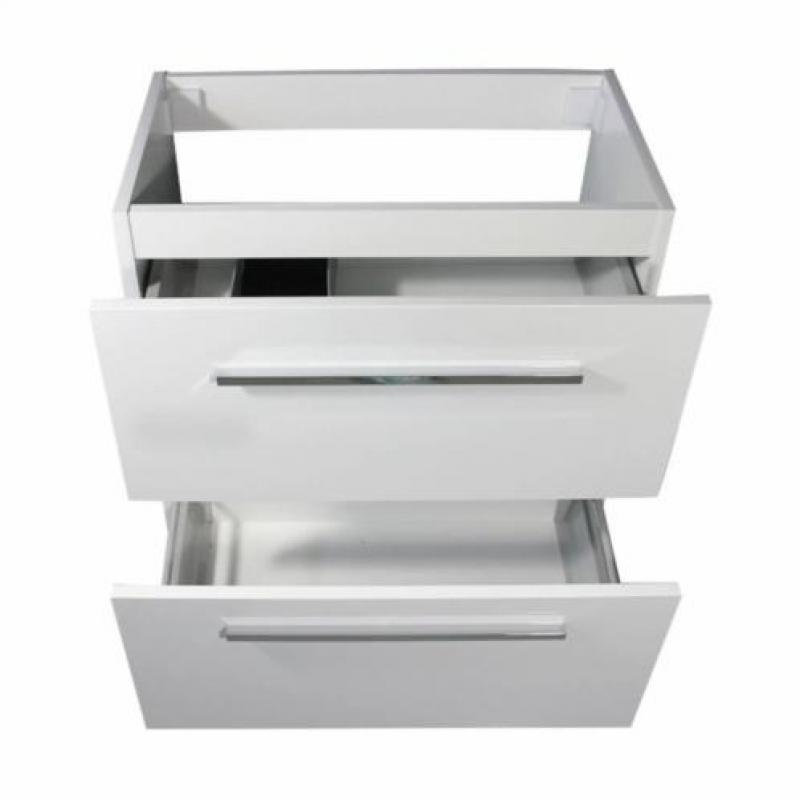 Onderkast Slim 80 Cm Ondiep 35Cm Glans-Wit