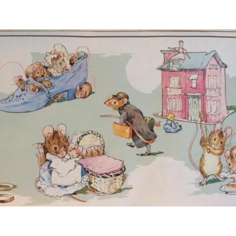 Beatrix Potter behangrand, 3 delen