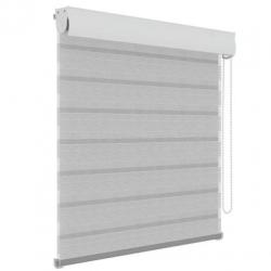 Decosol Duo rolgordijn lichtdoorlatend structuur wit/grijs