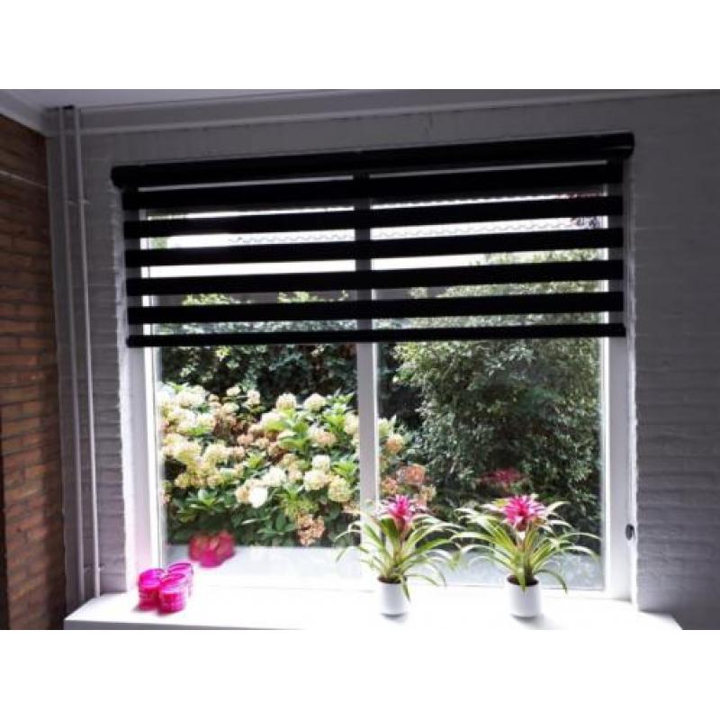Luxe DUO op maat!! MULTISHADE, Zebra - Duo Rolgordijn