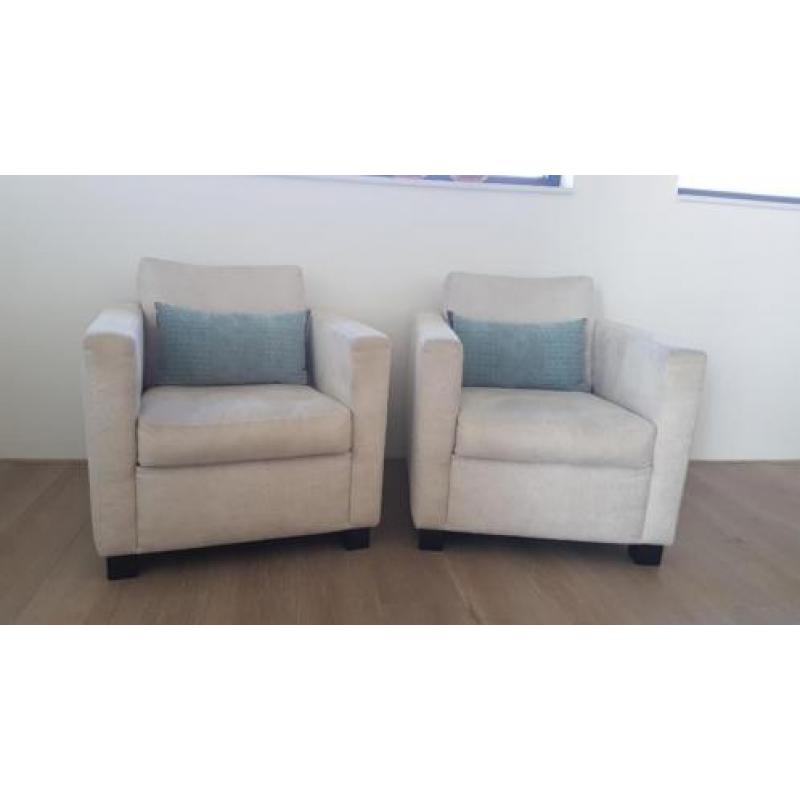 2 Fauteuils Youth (DMF Interiors) Kleur Wit