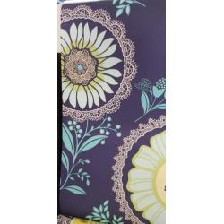 Behang nieuw blauw bloemen takken