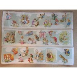 Beatrix Potter behangrand, 3 delen