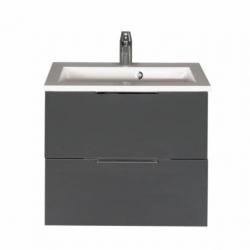 Badmeubel Siena 60cm Hoogglans antraciet Softclose (Vers...