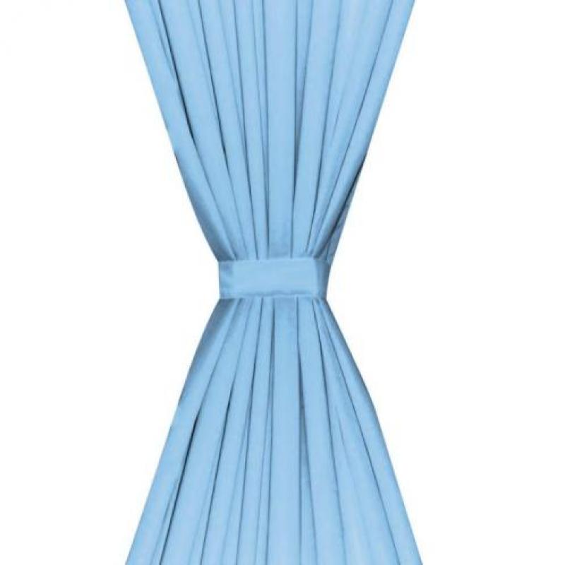 vidaXL Gordijnen verduisterend dubbellaags 140x245 cm turquo
