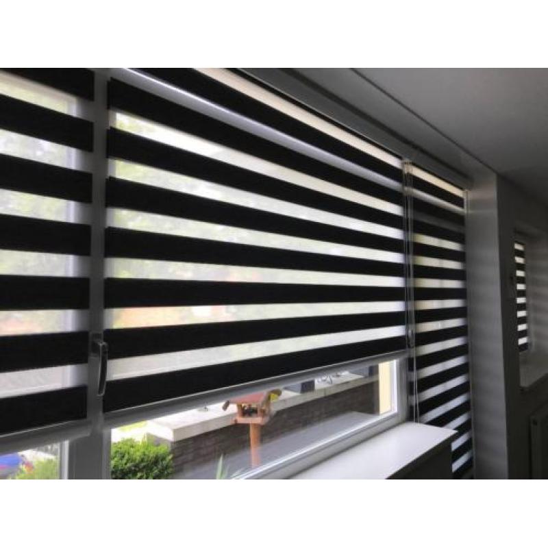 Luxe DUO op maat!! MULTISHADE, Zebra - Duo Rolgordijn