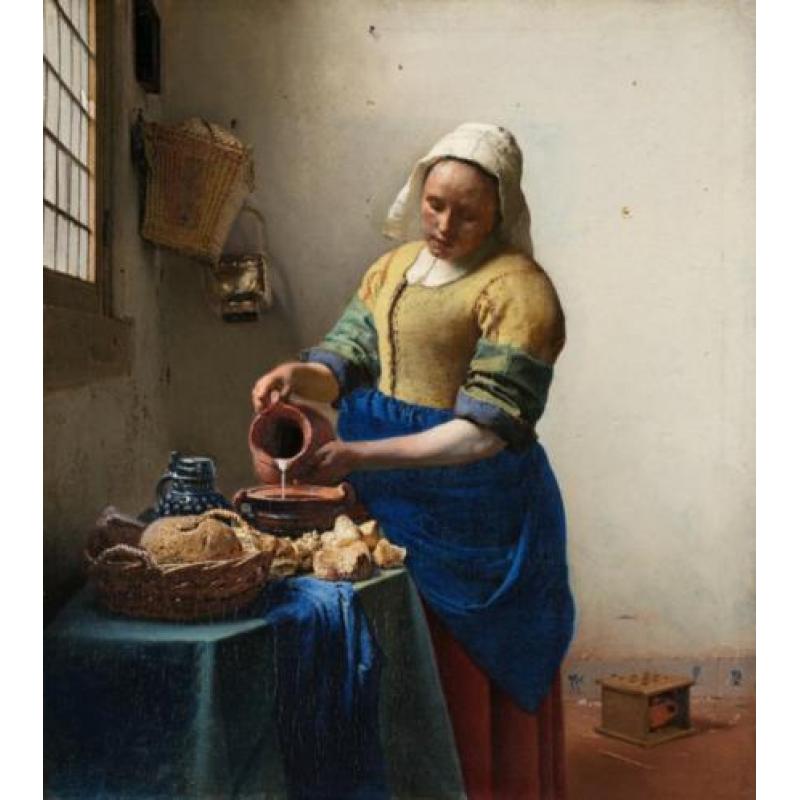 Schilderij behang - Fotobehang - Vliesbehang van Vermeer enz