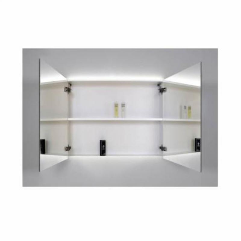 Spiegelkast Sanicare Qlassics Ambiance 90 cm 2 Deuren Gre...