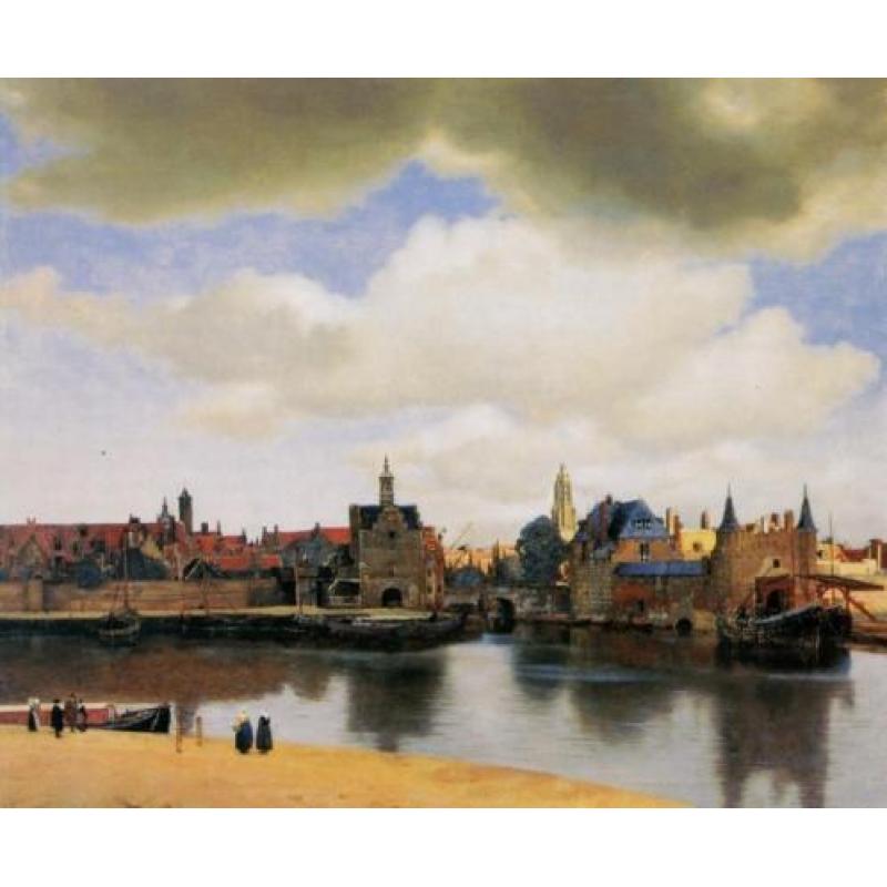 Schilderij behang - Fotobehang - Vliesbehang van Vermeer enz