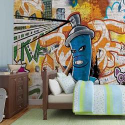Fotobehang GRAFFITI Gratis Lijm en Verzenden 11398
