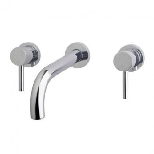 Amon Round Inbouw Wastafelmengkraan 2 Knops Chroom
