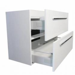 Onderkast Slim 80 Cm Ondiep 35Cm Glans-Wit