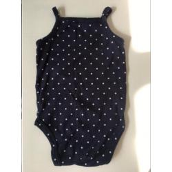 Carters romper blauw meisje maat 50 - 56